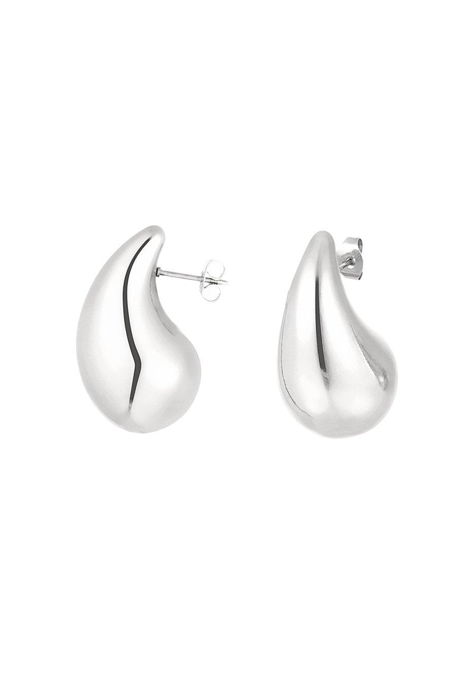 Elegante Ohrringe aus Edelstahl - Tropfen - design in  Silber, wasserfest und zeitlos