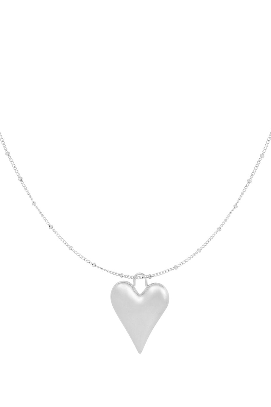 Silberne Herz-Kette - elegant Halskette mit Herz-Anhänger
