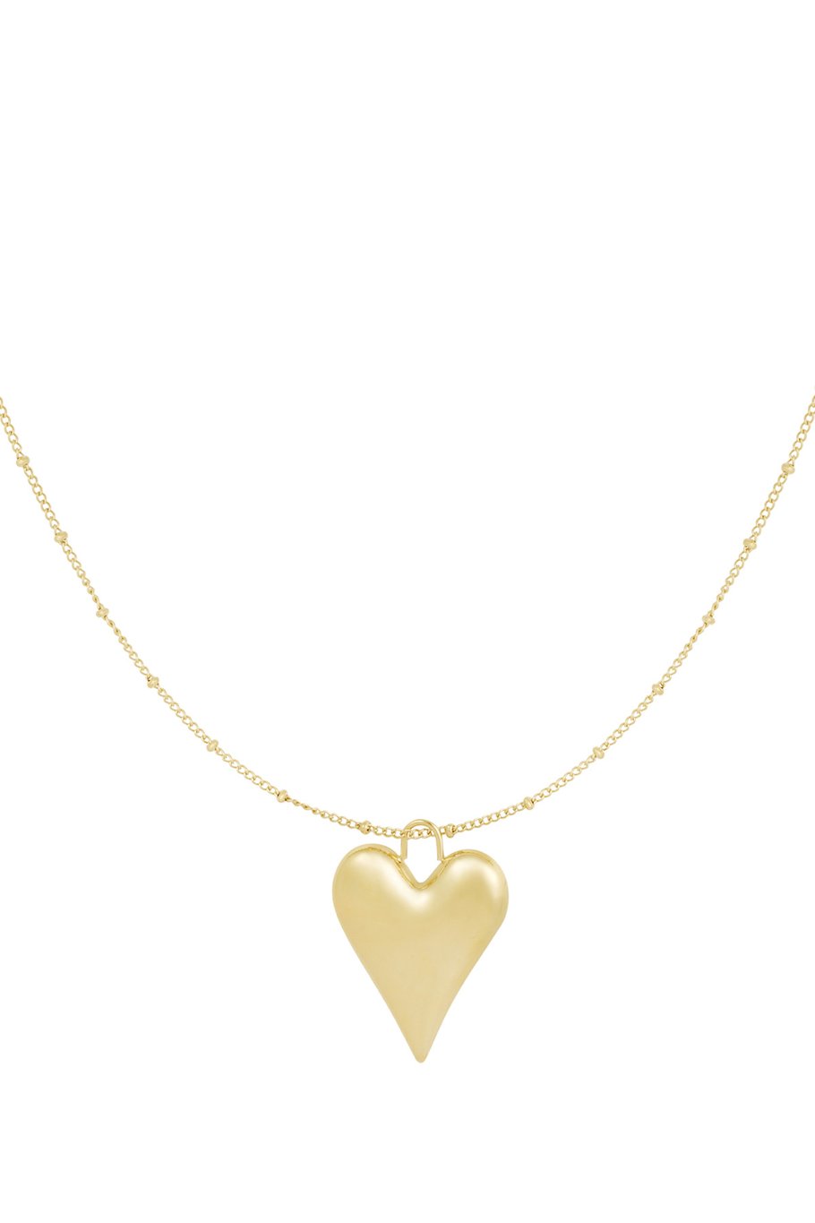 Goldene Herz-Kette - elegante Halskette mit Herz-Anhänger